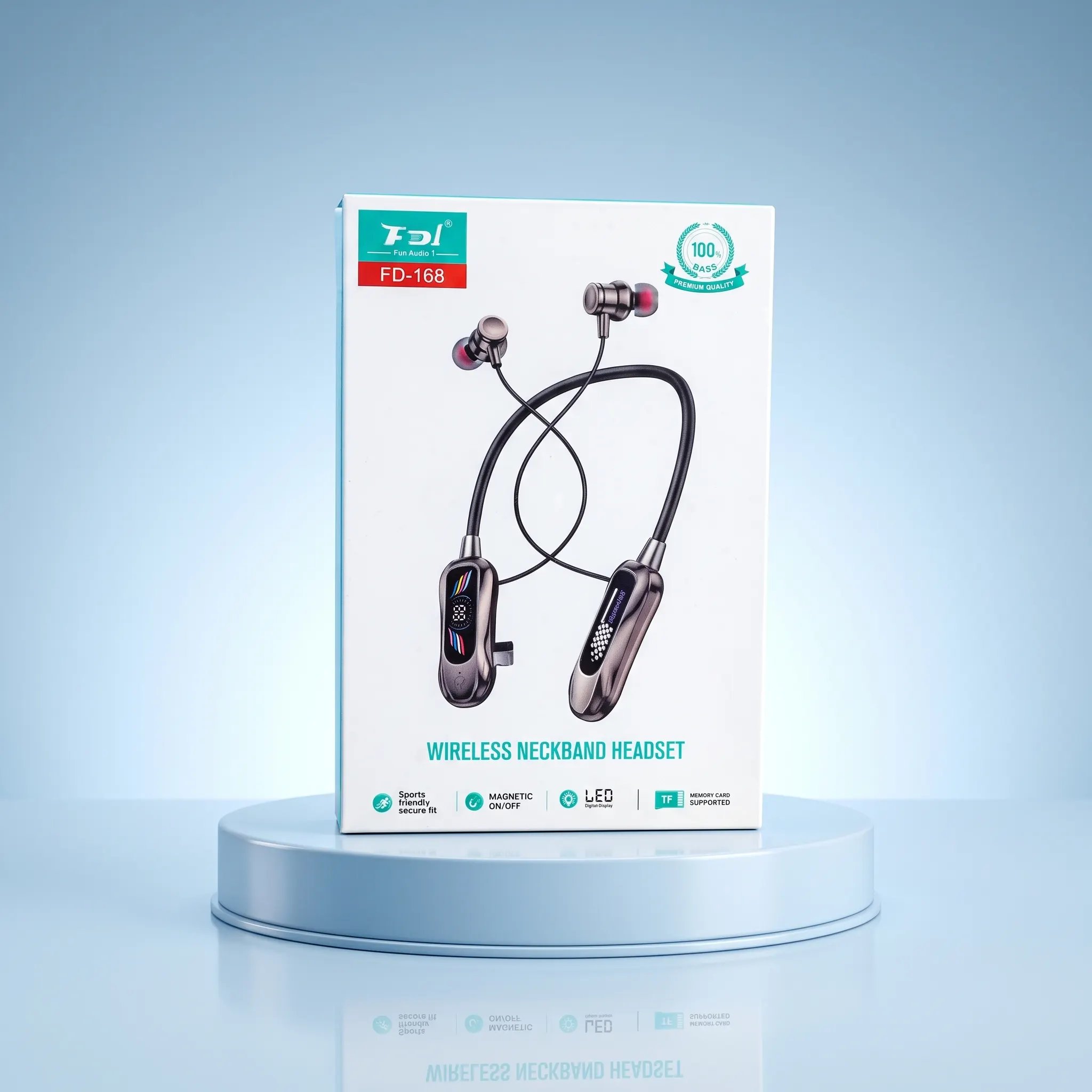 FD-168 Wireless Headset - Neckband