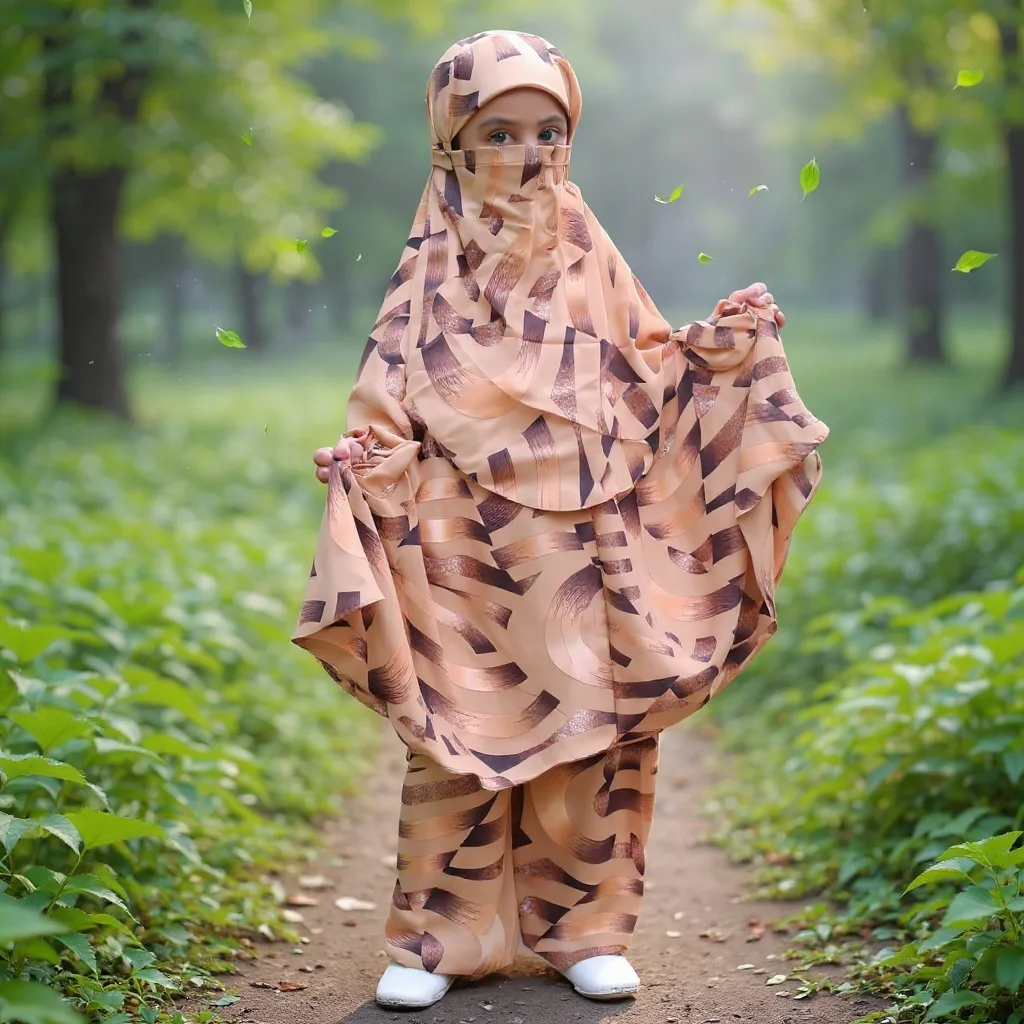 Master Kids Cherry Khimar Set For Age 7 Or 8